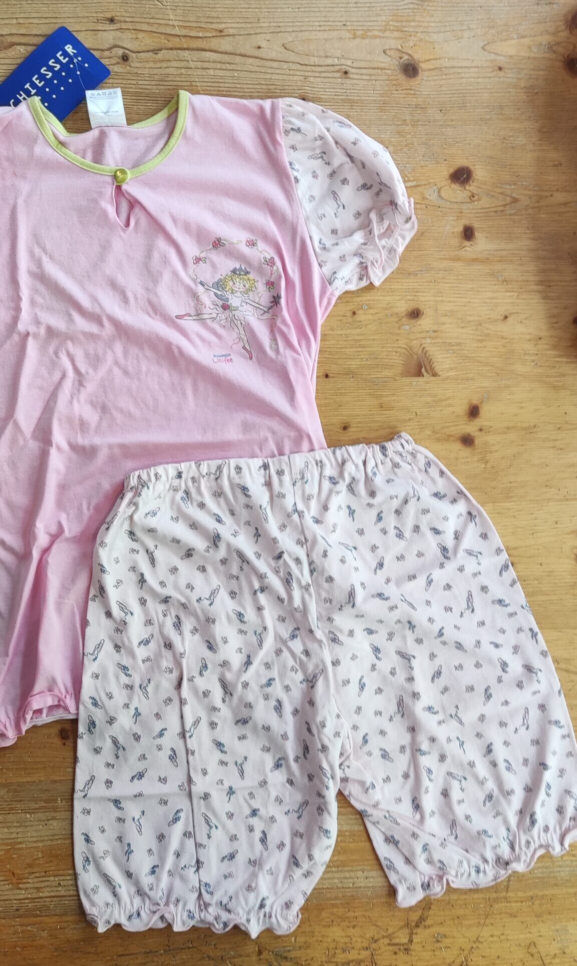 Schiesser Prinzessin Lillifee Pigiama Intero Con Piedini Per Bambina, 100% Cotone, Serie Nordzauber