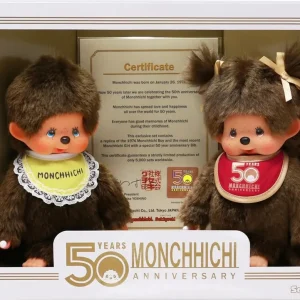 Monchhichi Set 50 Jahre Jubiläum Sonderedition Limitiert 1 von 5000 Stück weltweit